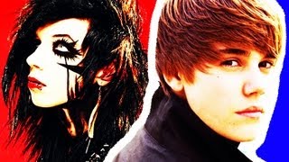 Black Veil Brides and Justin Bieber NEW SONG Andy Biersack Danny Worsnop Interview 2012 [upl. by Ahsiekar106]