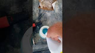 Chemical mixture for pretreating a patio plus before and after foamcannon diy pressurewash [upl. by Tollman]