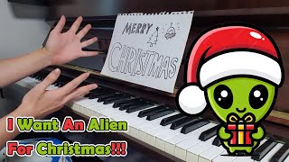 Fountains of Wayne  I Want An Alien For Christmas in piano [upl. by Nanam856]