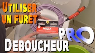 Mejix  Utiliser un furet  Déboucher wc évier [upl. by Gavrila]