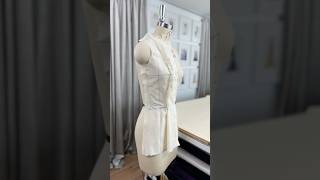 Draping a Princess Pleated Bodice draping fashion [upl. by Finer]