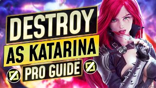 The FULL GUIDE to KATARINA  Tricks Combos Matchups Laning and Tips  LoL Guide [upl. by Becket544]