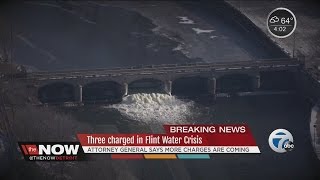 Three charged in Flint water crisis [upl. by Sidnak866]