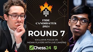 FIDE CANDIDATES 2024 DAY 7  PRAGG vs CARUANA GUKESH LEADS [upl. by Dewhurst674]