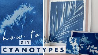 HOW TO DIY CYANOTYPES  STUCK AT HOME W JUSTINE [upl. by Neelcaj291]