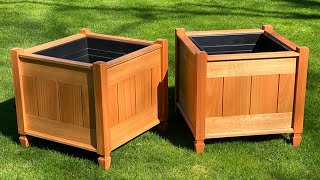 How to Build a Wooden Planter Box  Jon Peters Woodworking Project [upl. by Suruat]