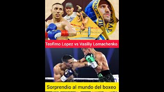 Boxeo Teofimo Lopez vs Vasiliy Lomachenko Boxeo IA [upl. by Jacquenetta]