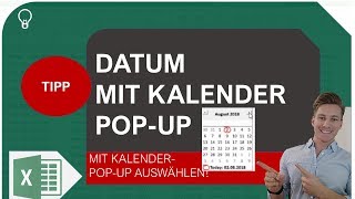 Datum auswählen mit Kalender PopUp in Excel I Excelpedia [upl. by Nehtanoj]