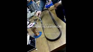 Demonstration of magnetic Levitation of Superconductor for MAGLEV Trains [upl. by Worden]