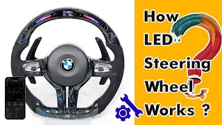 How LED Steering Wheel Works with Latest LED Kit Galaxy Pro on BMW OHC Motors NEW [upl. by Soloma]