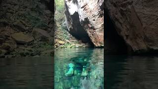 Já ouviu falar do Encanto Azul É uma lagoa dentro de uma caverna da Chapada das Mesas Maranhão [upl. by Moule]