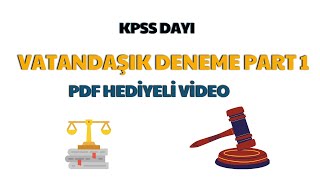 2024 KPSS Vatandaşlık Deneme Çözümü part 1 [upl. by Luemas]