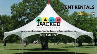 Tent Rentals Abilene TX  Jaacked Event Rentals  3254503777 [upl. by Jahdai144]