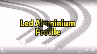 LED Strip Aluminum profile  Bending recessed mounted styles [upl. by Namsu]