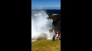 Kiama blowhole explosion [upl. by Eittap]