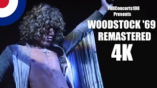 The Who  WOODSTOCK 1969 Full Concert 4K  REMASTERED [upl. by Mendy]