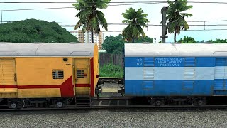 ICF PARCEL VAN COUPLING ICF UTKRISHT COACH I TRAIN SIMULATOR I BUMPY RAILROAD I RAILWAY RITAM [upl. by Leibarg]