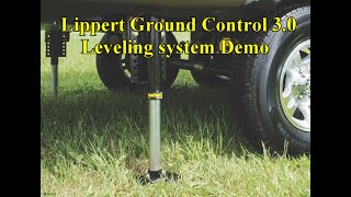 How to use Lippert Ground Control RV Leveling  A Live Demo [upl. by Sinaj]