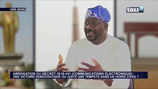 100 BENIN DU 25 09 18  ABROGATION DU DECRET RELATIF AU COUT DE COMMUNICATIONS ELECTRONIQUES [upl. by Koerner]