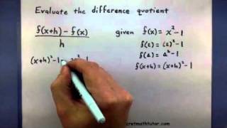 PreCalculus  Evaluate the difference quotient [upl. by Sevy]