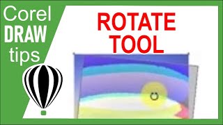 Rotate and change rotation center in CorelDraw [upl. by Adali]