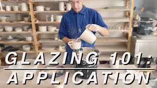 POTTERY 101 GLAZE APPLICATION [upl. by Neirb]