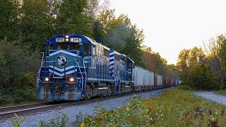 LSRC 303 and LSRC 4303 Leading 326S in Ossineke Michigan [upl. by Yenruoj]