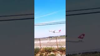 Swiss Airbus A220100 take off at Oporto aviation airport [upl. by Baler]