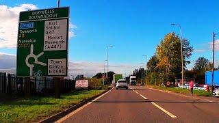 On the road from Fosse Park Leicester to Nuneaton [upl. by Iadrahs59]