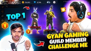 Gyan Gaming Guild Members Challenge Me 😱 On Live Stream Aj Noob 1 vs 6  Kaal Yt [upl. by Ardnuasak]