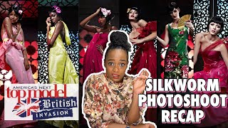 ANTM British Invasion Episode 9 Silkworm Photoshoot  Elimination recap by Annaliese [upl. by Ecnarrat]