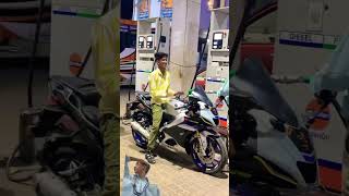 r15 mai full tank petrol videoshortsfeed [upl. by Dira]