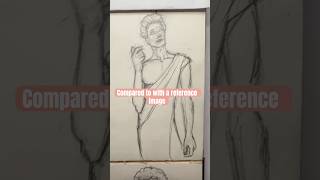 No reference image vs reference image art illustrative drawing fun content [upl. by Art825]