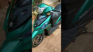 Suzuki Address  Repaint isle of man Green  clear by spies hecker 8450 diamond [upl. by Zoldi267]