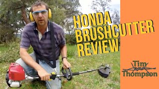 Honda 4 Stroke Brushcutter Review [upl. by Codi]