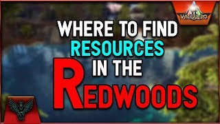 ARK Valguero Where To Find Resources in the Redwoods [upl. by Arick]