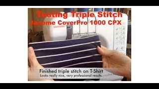 How to end a coverstitch Janome Coverpro 1000CPX [upl. by Choo]