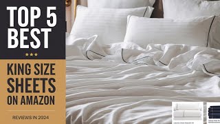 Top 5 Best Quality King Size Sheets On Amazon Reviews [upl. by Lateh]