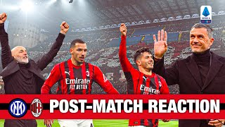 Inter v AC Milan the derby postmatch reactions [upl. by Berg]