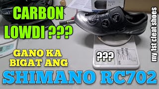 CLEAT SHOES SHIMANO RC7 UNBOXING amp 1ST IMPRESSION [upl. by Synn569]