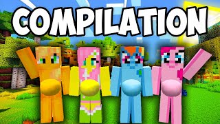 Pregnant My Little Pony Plays Minecraft Compilation [upl. by Amar]