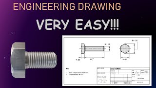 Engineering Drawing  Thread symbol interpretation [upl. by Sebastian]