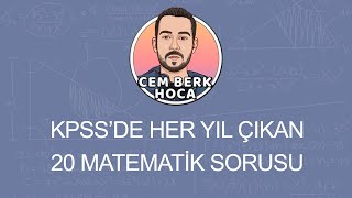 KPSSde Her Yıl Çıkan 20 Matematik Sorusu [upl. by Tati]