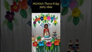 Moana Themed Birthday Party Ideas DECOR  CAKE  FOOD 👩‍🦰 Cheap and Easy 💙 Mums Touch 💙 [upl. by Anagnos183]