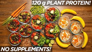 EASY HighProtein Vegan Meal Prep 1800 Calories [upl. by Gievlos894]