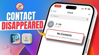 How to Fix Contacts Disappeared on iPhone After Update  Recover Missing Contacts on iOS 18 [upl. by Atlanta]