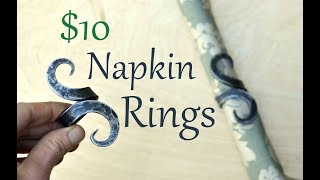 Forging 10 Napkin Rings  Blacksmith Project Ideas [upl. by Farrar]