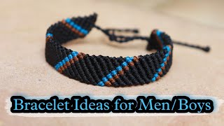 DIY Bracelet Ideas for Men  Boys  How To Make Bracelets  Thread Bracelet  Creationampyou [upl. by Dnaloy]