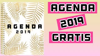 DIY AGENDA 2019 PARA IMPRIMIR GRATIS  YUDIT REYES [upl. by Itra]