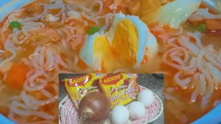 2minutes Tom Yam Noodles with vegetables  Quick N easy recipe wag puro noodles lang ulam na [upl. by Aicemaj304]